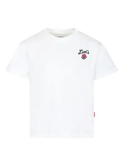 LEVI'S LOGO-EMBROIDERED T-SHIRT