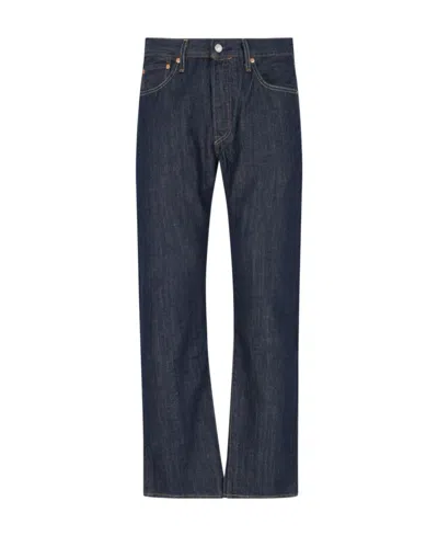 Levi's Logo Five-pocket Denim Trousers In Black