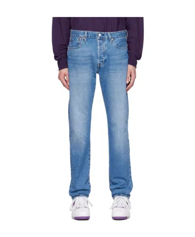 Levi's Logo Five-pocket Jeans In Blue