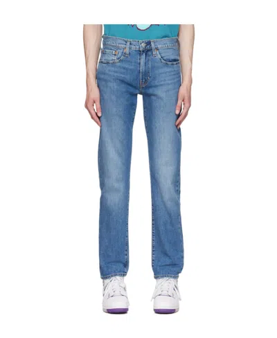 Levi's Logo Five-pocket Jeans In Blue