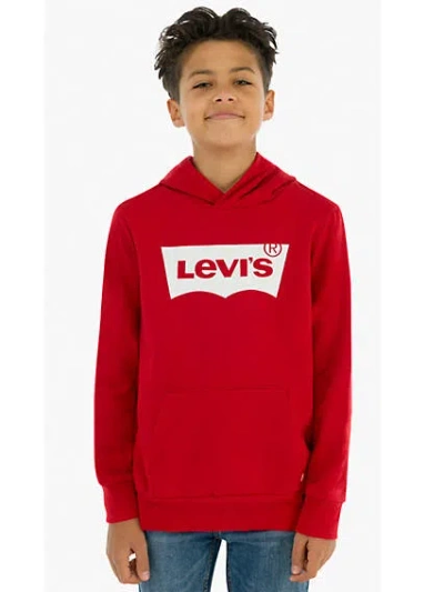 Levi's Logo Hoodie Big Boys S-xl M In Red
