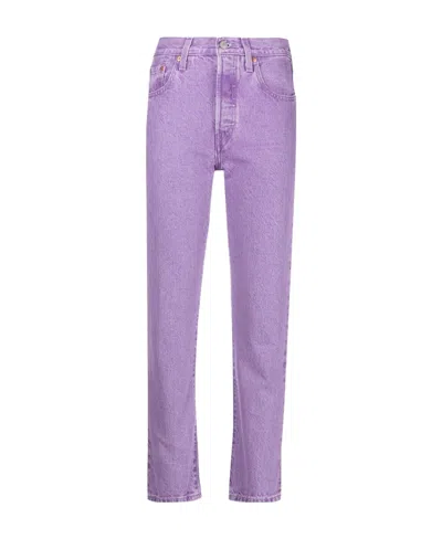 Levi's Logo Jeans In Purple