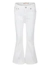 Levi's White Jeans 726 For Girl With Logo Patch In White