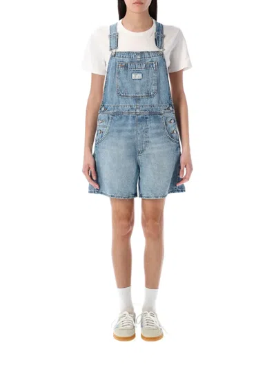 Levi's Ultility Short Jumpsuit In Summer Job Blue