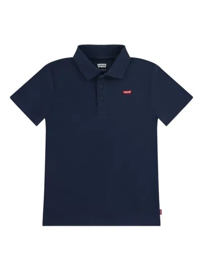 Levi's Kids' Logo-patch Polo Shirt In Blue