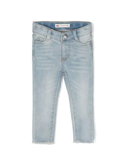 Levi's Kids' Logo-patch Straight-leg Jeans In Blue