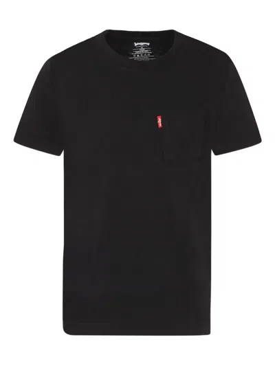 Levi's Logo-patch T-shirt In 黑色