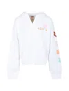 Levi's White Sweatshirt For Girl With Logo In White