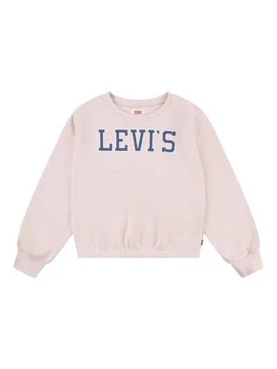 Levi's Kids' Logo-print Sweatshirt In Rosa