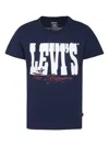 Levi's Logo-print T-shirt In Blue