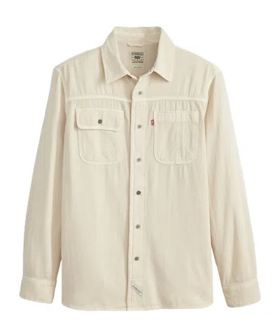 Levi's Long Sleeve Auburn Worker Shirt In Nude