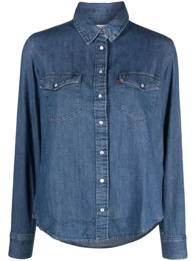 Levi's Long-sleeve Denim Shirt In Blue