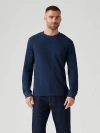 Levi's Long Sleeve Standard Fit Thermal Shirt In Blue