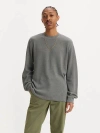 Levi's Long Sleeve Standard Fit Thermal Shirt In Chisel Grey Heather