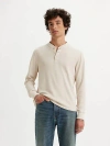 Levi's Long Sleeve Thermal Henley In Rainy Day