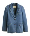 Levi's Long-sleeved Denim Coat In Blue