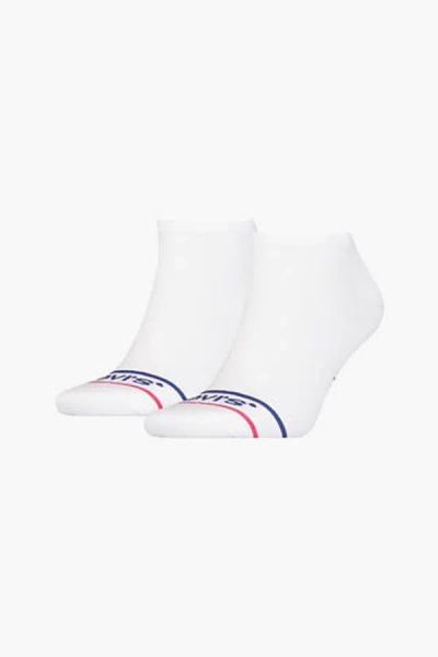 Levi's Low Cut Sportswear Socks 2 Pack In White