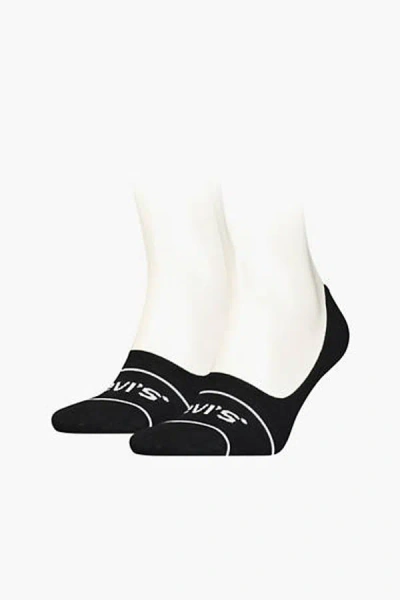 Levi's Low Rise Sports Socks 2 Pack In Black