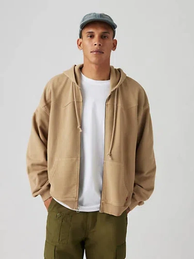 Levi's Lowell Western Full Zip Sweatshirt In Harvest Gold