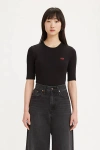 Levi's Logo-patch T-shirt In Black