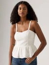 Levi's Lula Eyelet Peplum Tank Top