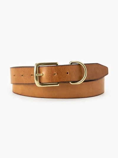 Levi's Lux Leather Belt In Gold
