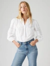 Levi's Mandy Long Sleeve Blouse In Bright White