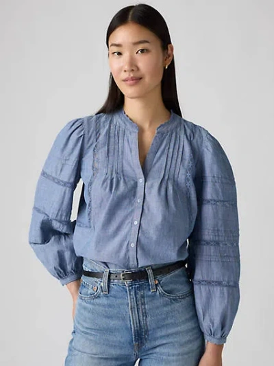 Levi's Mandy Long Sleeve Blouse In Favorite Subject