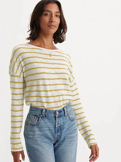 Levi's Margot Long Sleeve T-shirt In Saint Stripe