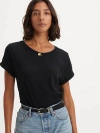 Levi's Margot Short Sleeve T-shirt In Anthracite Night