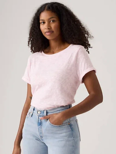 Levi's Margot Short Sleeve T-shirt In Light Lilac