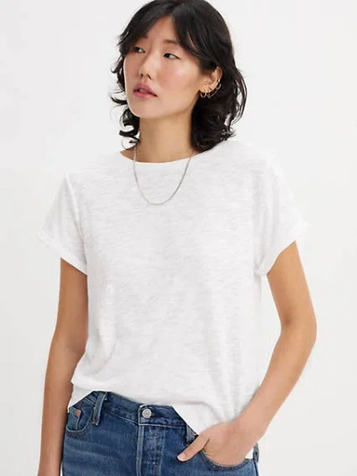 Levi's Margot Short Sleeve T-shirt In Egret