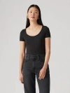 Levi's Mars Corset T-shirt In Caviar