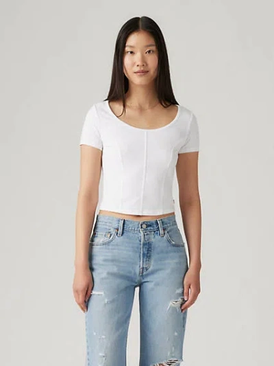 Levi's Mars Corset T-shirt In White