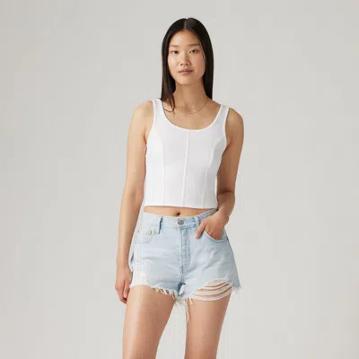 Levi's Mars Corset Tank Top In White