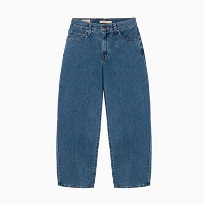 Levi's Medium Wash Dad Baggy Jeans In Blue