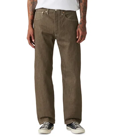 Levi's Men's 501 Original Shrink-to-fit Non-stretch Jeans In Brown Stf