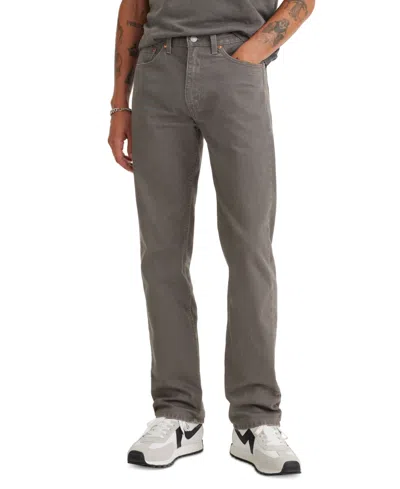 Levi's Men's 505 Regular Fit Stretch Jeans In Gray