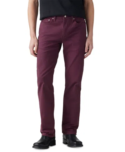 Levi's Men's 514 Straight-fit Soft Twill Jeans In Deep Burgundy