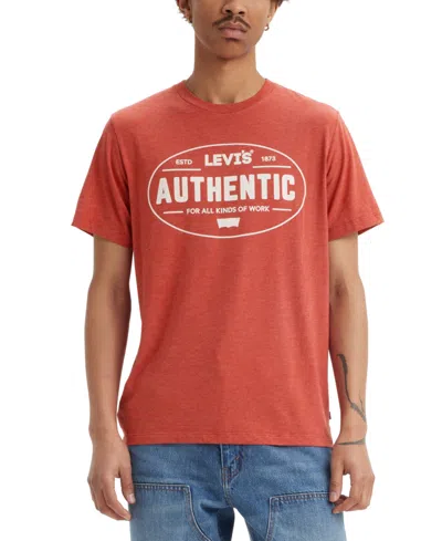 Levi's Men's Authentic Standard-fit Logo Graphic T-shirt In Levis Amer