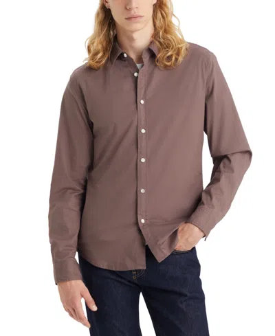 Levi's Men's Battery Housemark Stretch Slim-fit Shirt In Sparrow