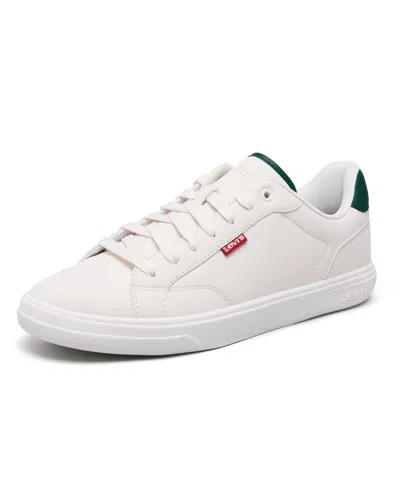 Levi's Men's Carter Casual Lace Up Sneakers In White,green