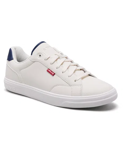 Levi's Men's Carter Casual Lace Up Sneakers In White,navy