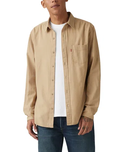 Levi's Men's Classic 1 Pocket Regular-fit Long Sleeve Shirt In Chino Cttn Linen