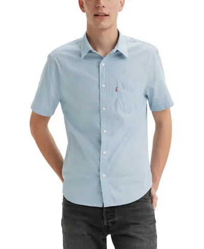 Levi's Men's Classic 1 Pocket Short Sleeve Regular Fit Shirt In Soft Chamb