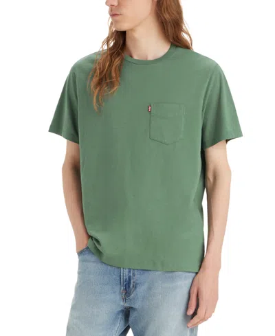 Levi's Men's Classic Pocket Short Sleeve Crewneck T-shirt In Dark Fores