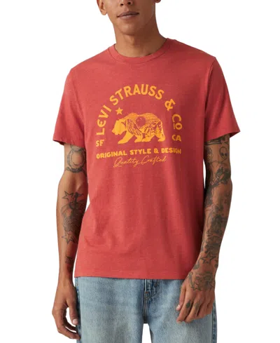 Levi's Men's Classic Standard-fit Logo Graphic T-shirt In Americana Bear