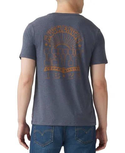 Levi's Men's Classic Standard-fit Logo Graphic T-shirt In Americana Navy