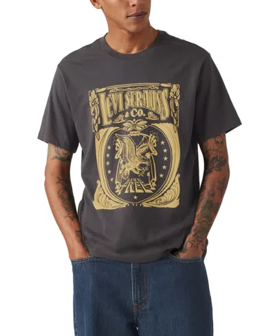 Levi's Men's Classic Standard-fit Logo Graphic T-shirt In Phantom