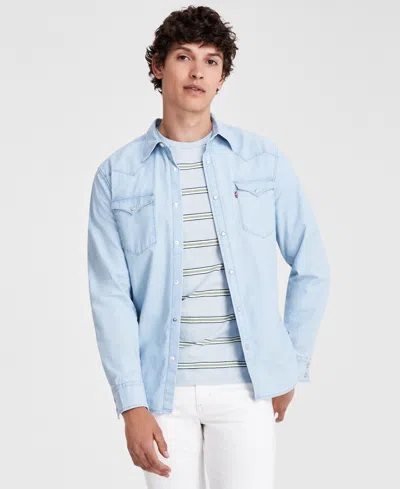 Levi's Men's Classic Standard Fit Western Shirt In Evergreen